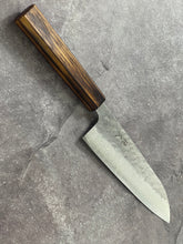 Load image into Gallery viewer, Tsunehisa 440c Damascus Nashiji  Santoku 170mm Oak Wood Handle - Made in Japan 🇯🇵