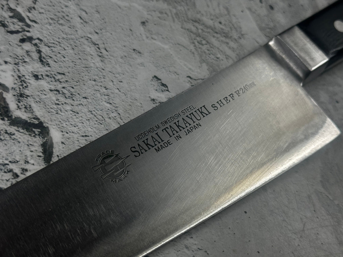 Vintage Sakai Takayuki Grand Chef Swedish Steel Gyuto 240mm 2309