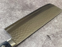 Load image into Gallery viewer, Masutani Kokuryu Nakiri 160mm Blue Pakkawood Handle