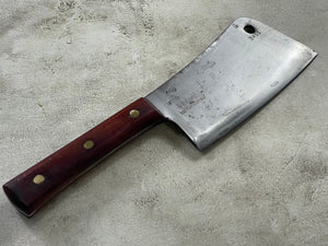 Vintage F. Dick Butcher Cleaver N*84 Knife 200mm Carbon Steel Made in Germany 🇩🇪 1943