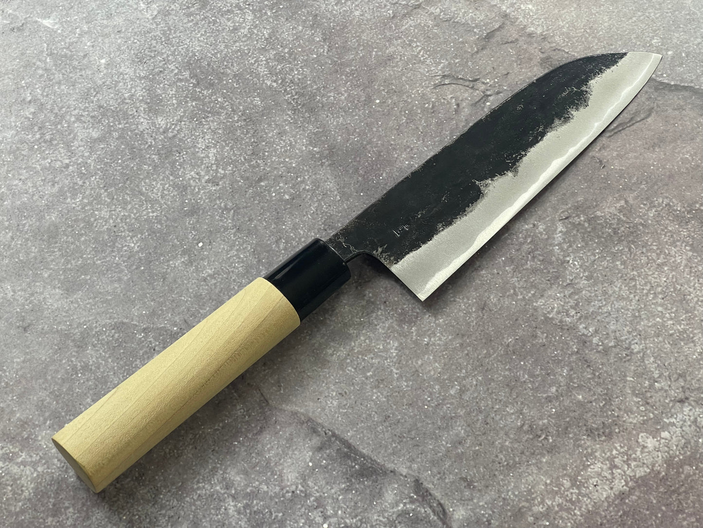 Murata Aogami Kurochi Finish Santoku Knife 170mm - Made in Japan 🇯🇵