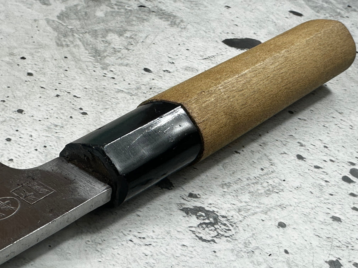 Vintage Seki Magoroku Funayuki  Knife 150mm Carbon Steel Magnolia Wood Handle  2262