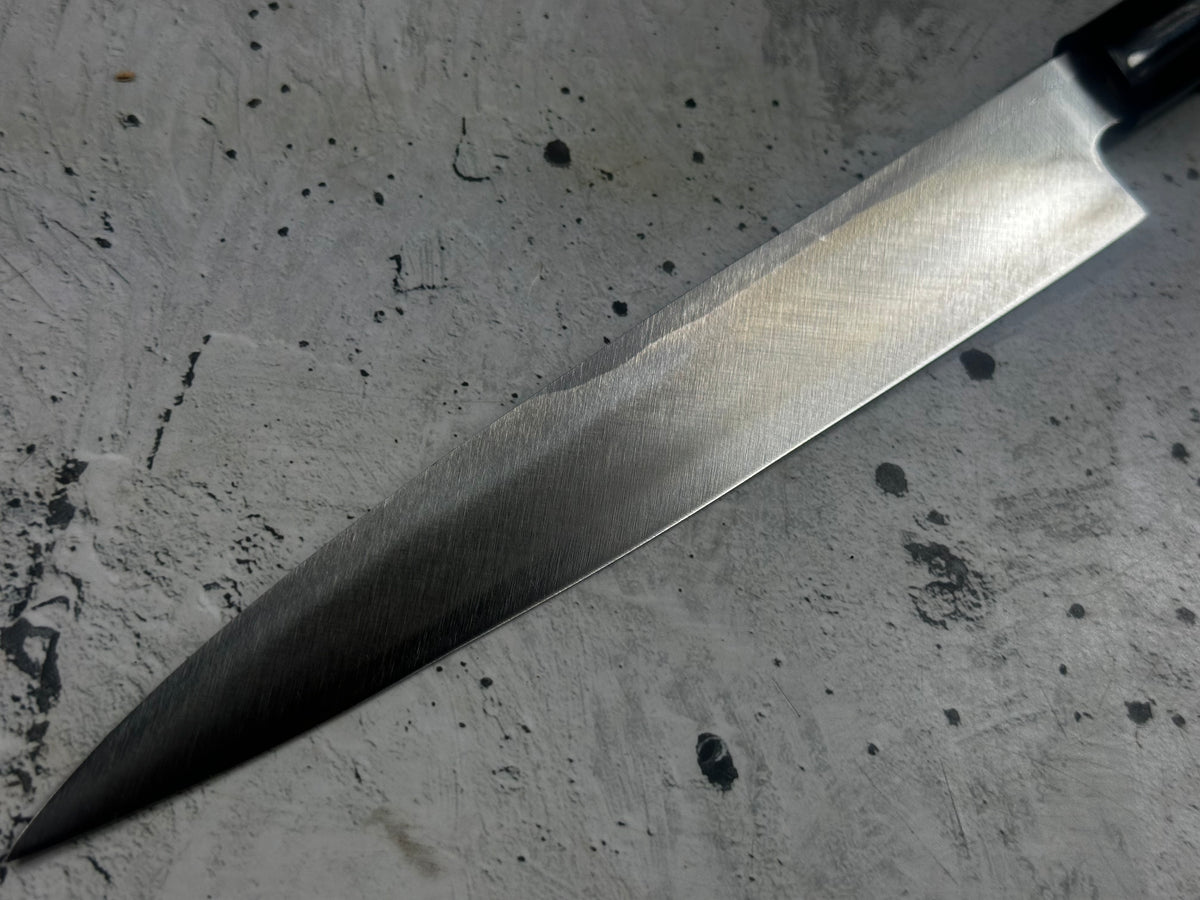 Vintage Sakai  Toshimitsu Saku Yanagiba Knife 200mm (bended) Carbon Steel 2347