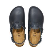 Birkenstock Tokio Pro Black PU Coated Natural Leather Clog Chef Shoes