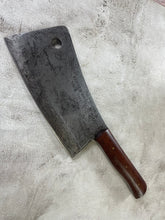 Load image into Gallery viewer, Premium Vintage Foster Bros Butcher Cleaver Knife 230mm Carbon Steel Blade Made in USA 🇺🇸