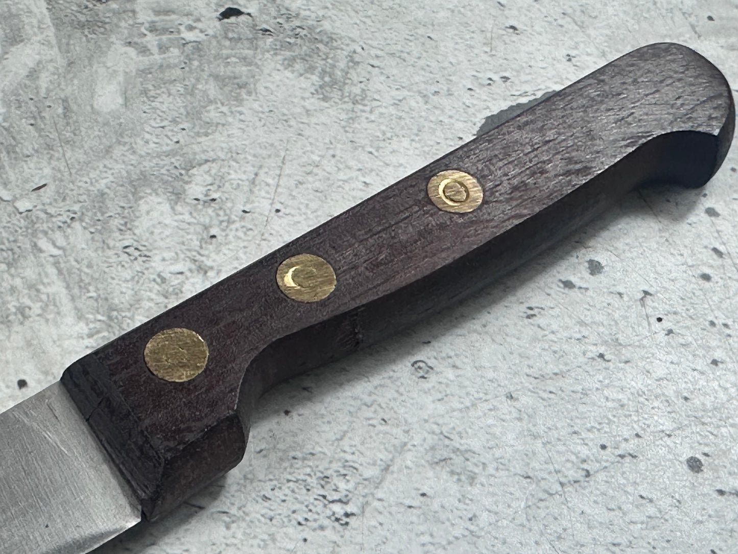 Vintage French Paring Knife 110mm Inox Steel Wood Handle 2213