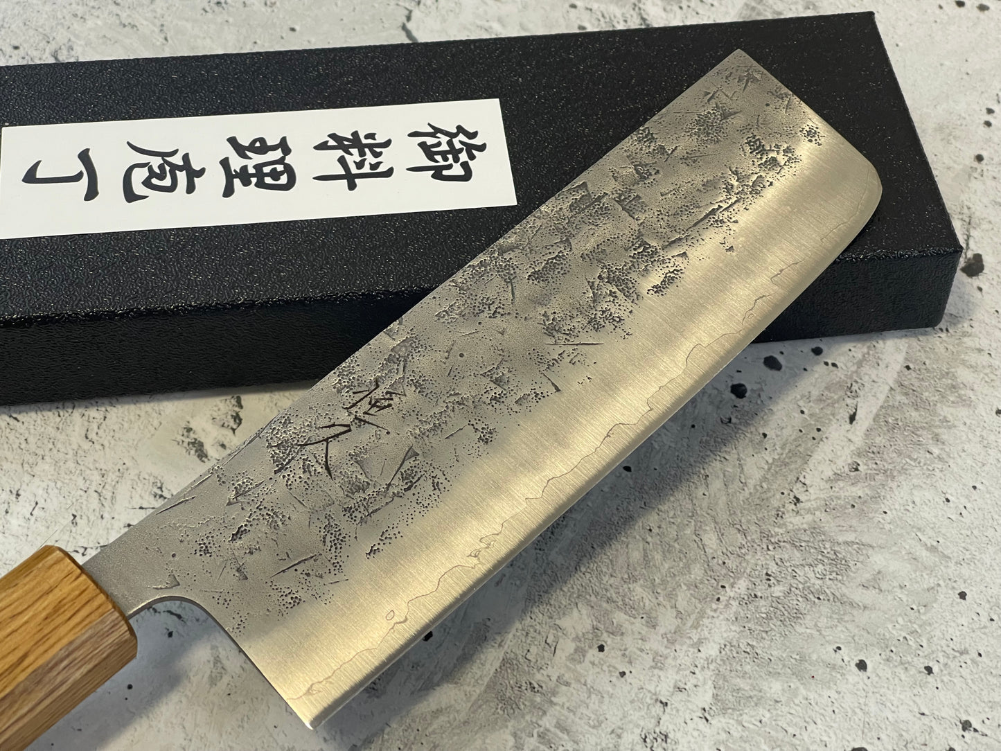 Tsunehisa SLD Washiji KOY Nakiri Knife 170mm - Made in Japan 🇯🇵 Oak Yaki Handle