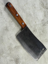 Load image into Gallery viewer, Vintage Butcher Cleaver Knife 200mm Carbon Steel Blade Made in USA 🇺🇸 1920