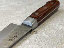 Load image into Gallery viewer, Tsunehisa VG10 Brown Pakka Honesuki Knife 150mm - Made in Japan 🇯🇵
