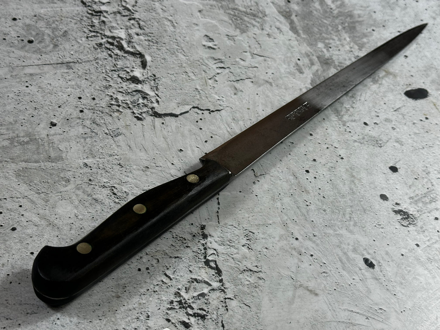 Vintage Gustav Emil Ern Fillet Flexible Knife 260mm Made in German Cabon steel 2005
