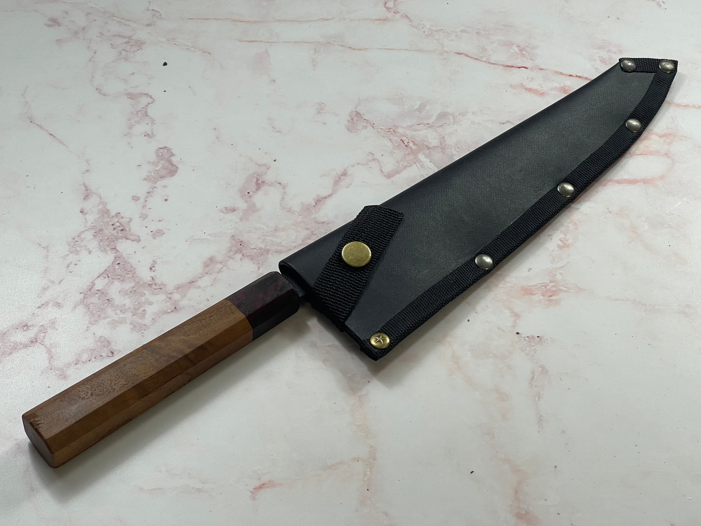 Gyuto 230mm Kurouchi Jatiwood and Rosewood Timber Handle