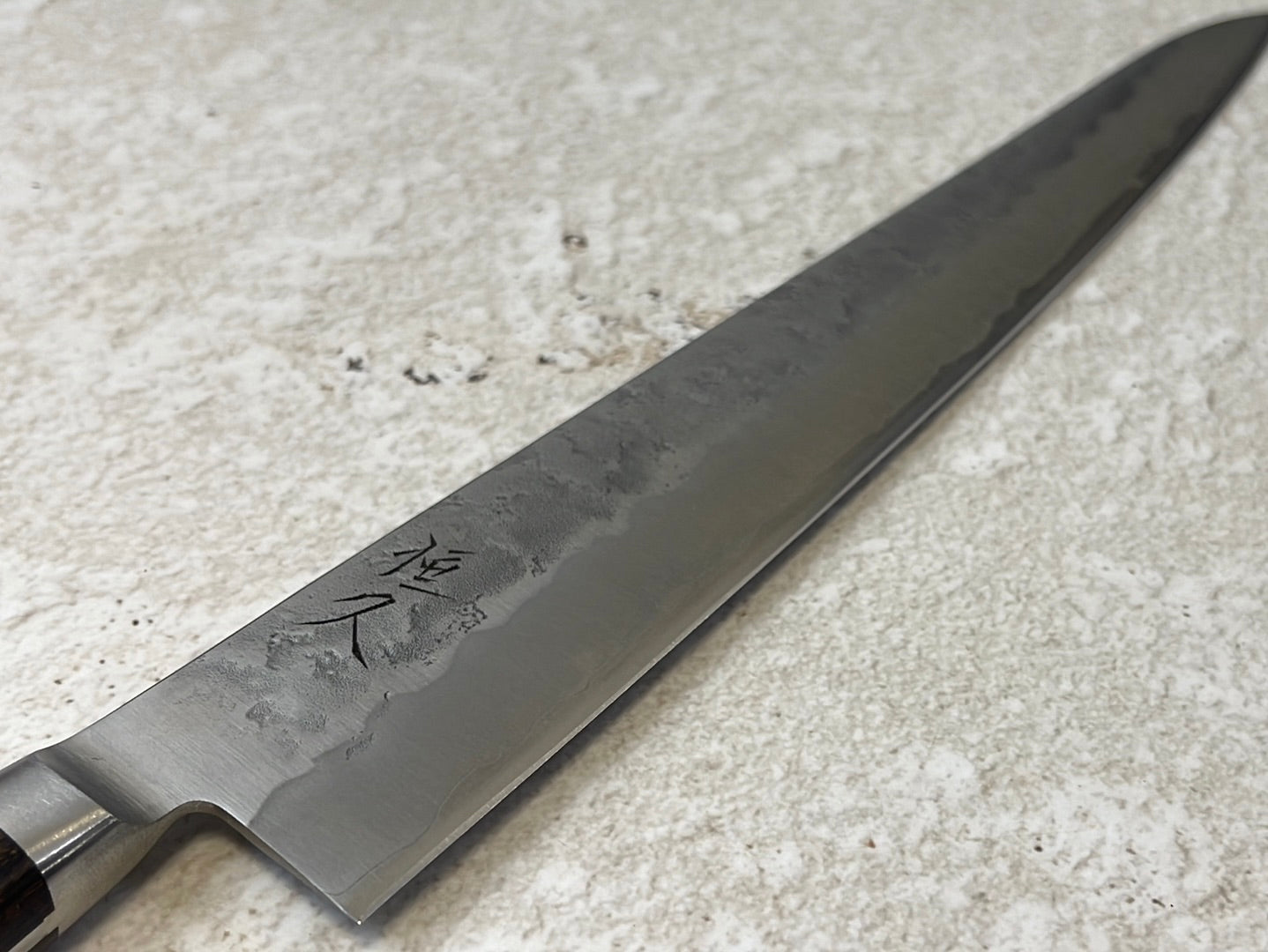 Tsunehisa G3 Nashiji Brown Sujihiji 240mm - Made in Japan 🇯🇵 With Bolster