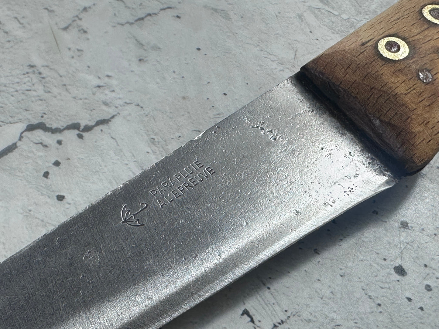 Vintage French Nogent Butcher Knife 140mm Carbon Steel 2169
