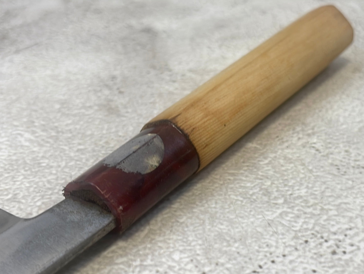 Vintage Japanese Yanagiba Knife 200mm Made in Japan 🇯🇵 Carbon Steel 1310