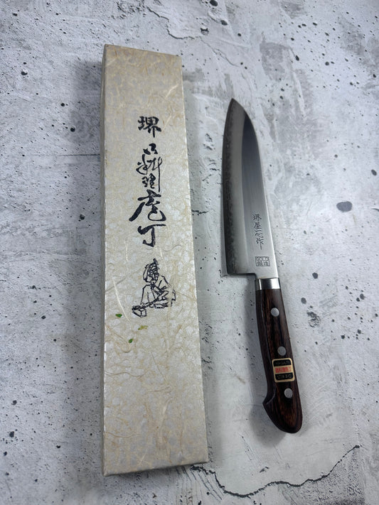 Vintage Sakai Sajiya Isshin Gyuto Knife 180mm Stainless Steel 2162