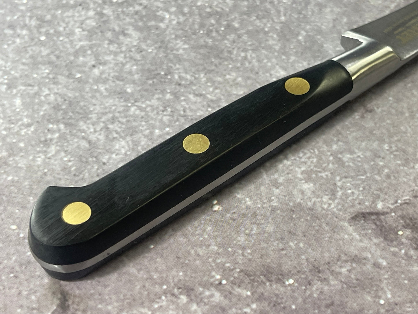 K Sabatier Curved Paring Knife 90mm - CARBON STEEL Made In France