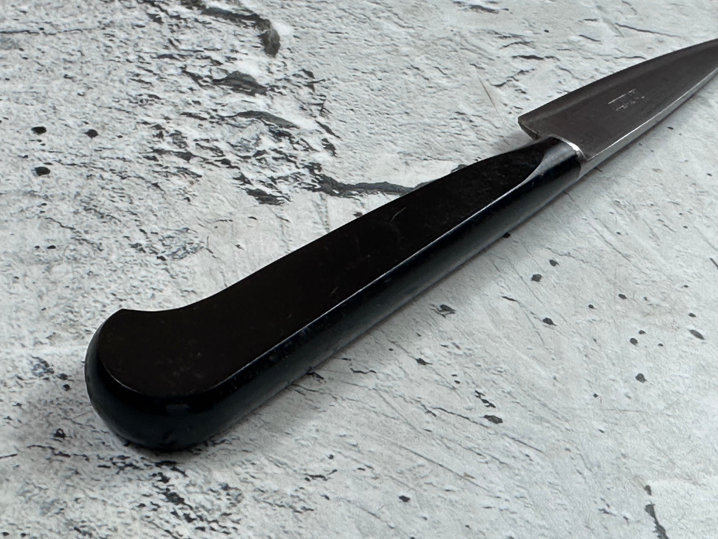 Vintage French Nogent Style Paring Knife 80mm Inox Steel POM Handle 2198