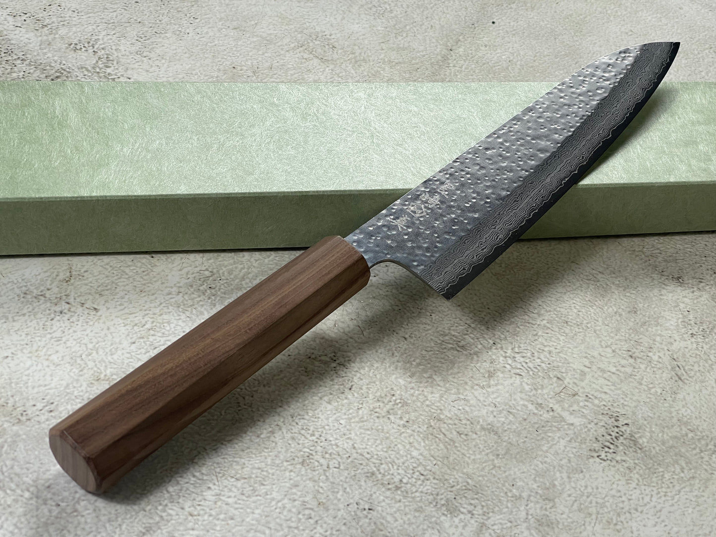Makoto Kurosaki Damascus Tsuchime Gyuto 210mm