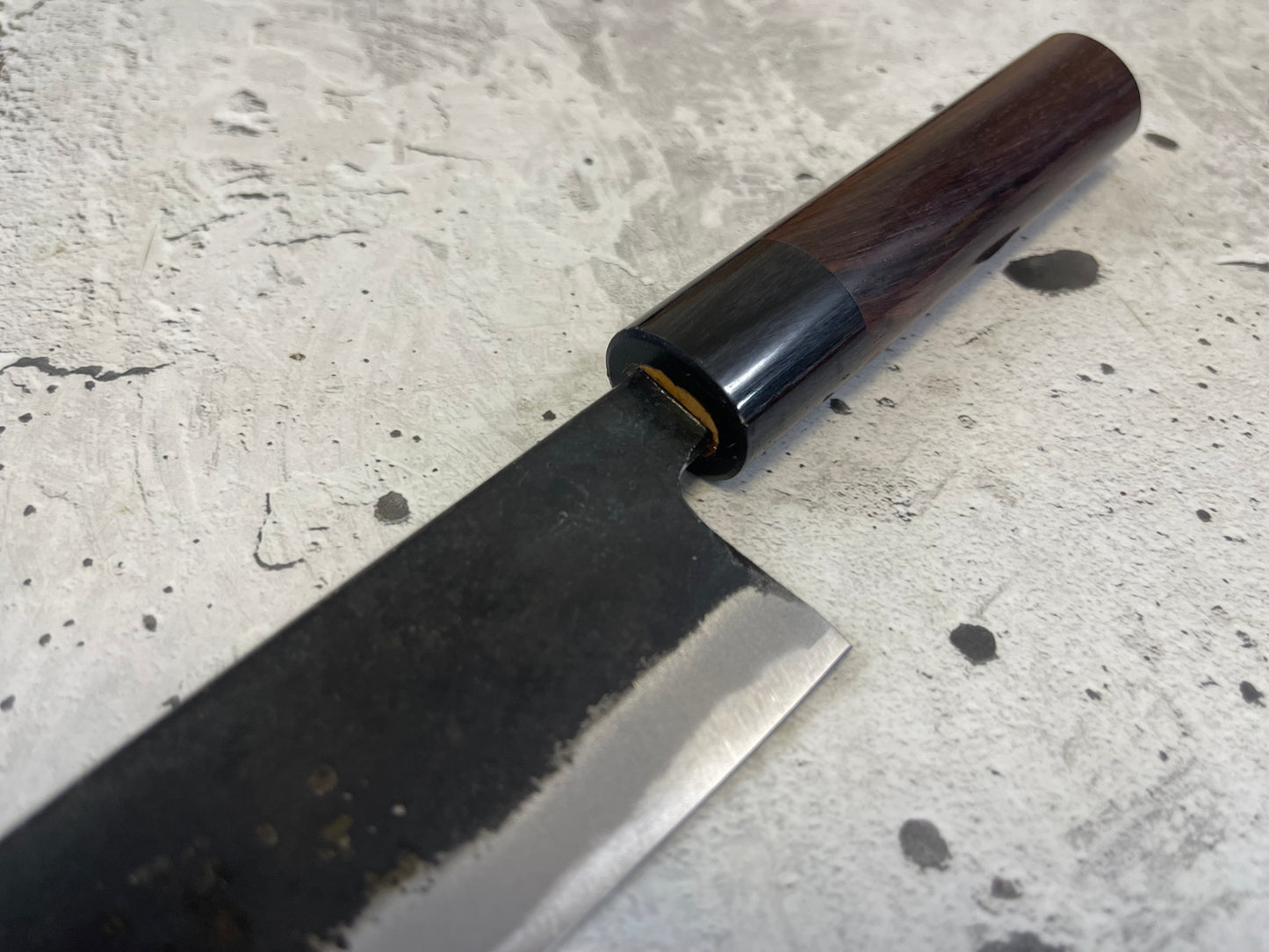 Tsunehisa Shirogami Kurochi Finish Bunka Knife 165mm - Made in Japan 🇯🇵