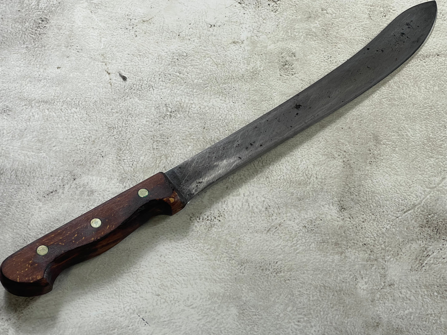Vintage Gustav Emil Ern Butcher Machete Knife 315mm Made in Germany 🇩🇪 Cabon steel 1908