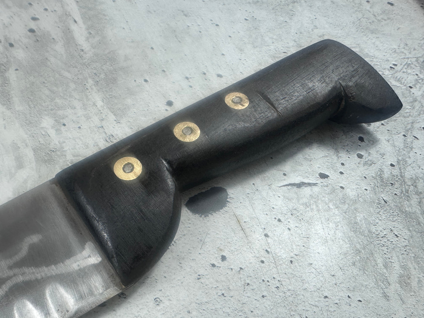 Vintage French Scalloped Chef Knife 250mm Stainless Steel 2171