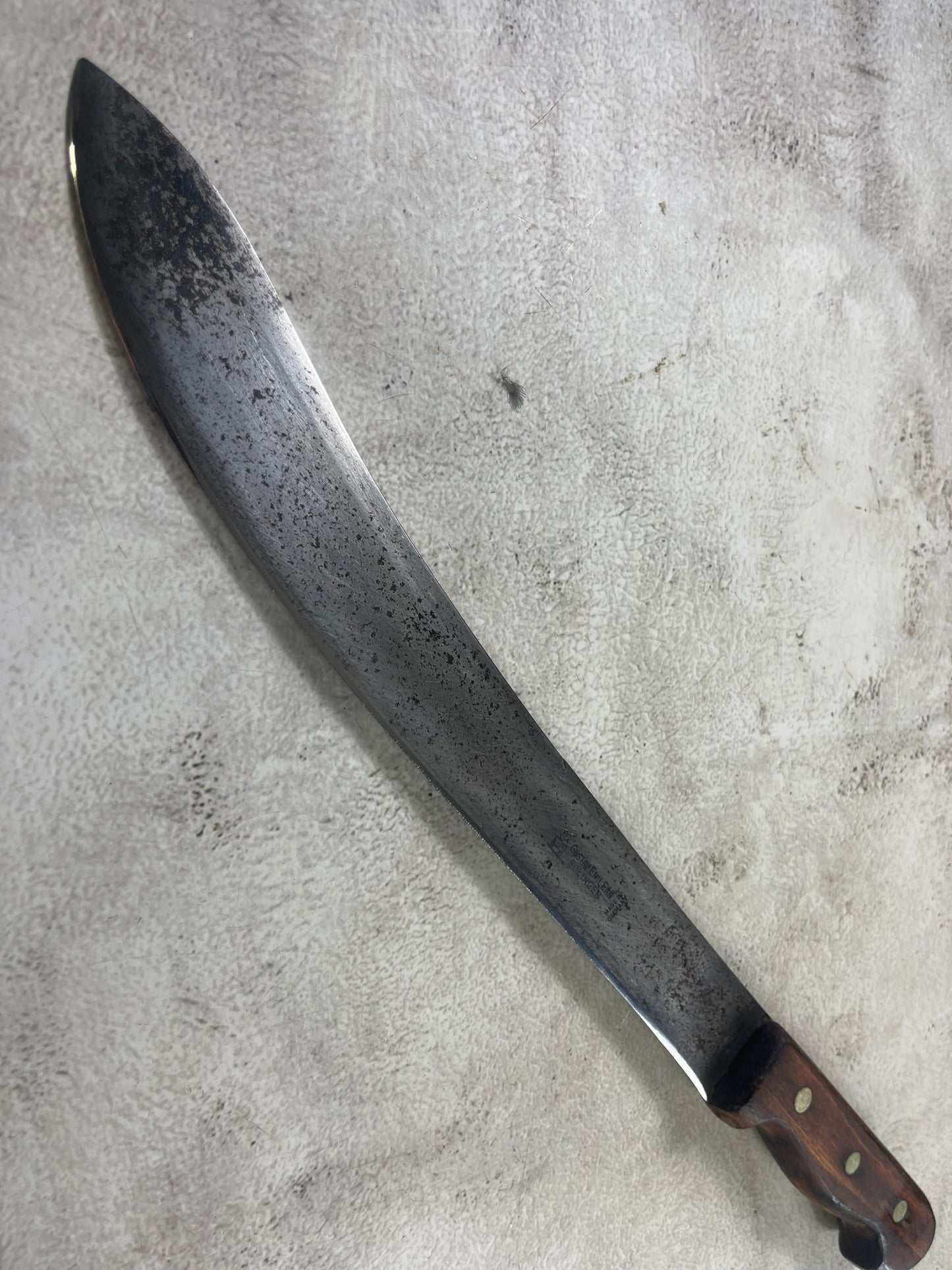 Vintage Gustav Emil Ern Butcher Machete Knife 315mm Made in Germany 🇩🇪 Cabon steel 1908