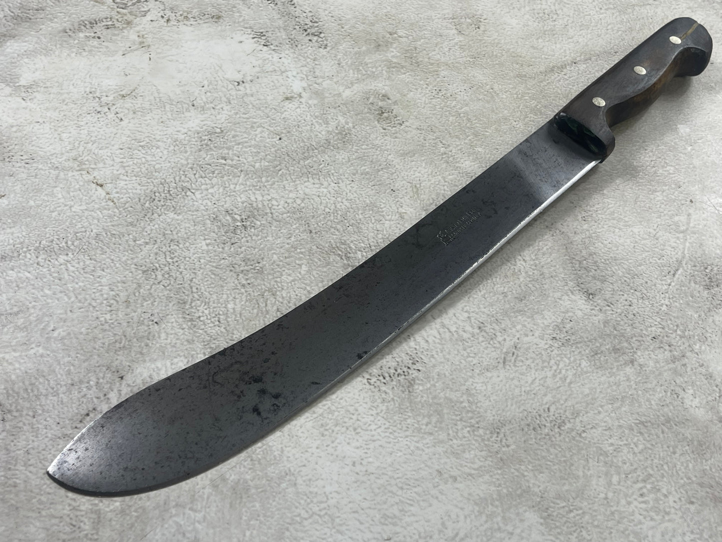 Vintage Gustav Emil Ern Butcher Machete Knife 300mm Made in Germany 🇩🇪 Cabon steel 1911