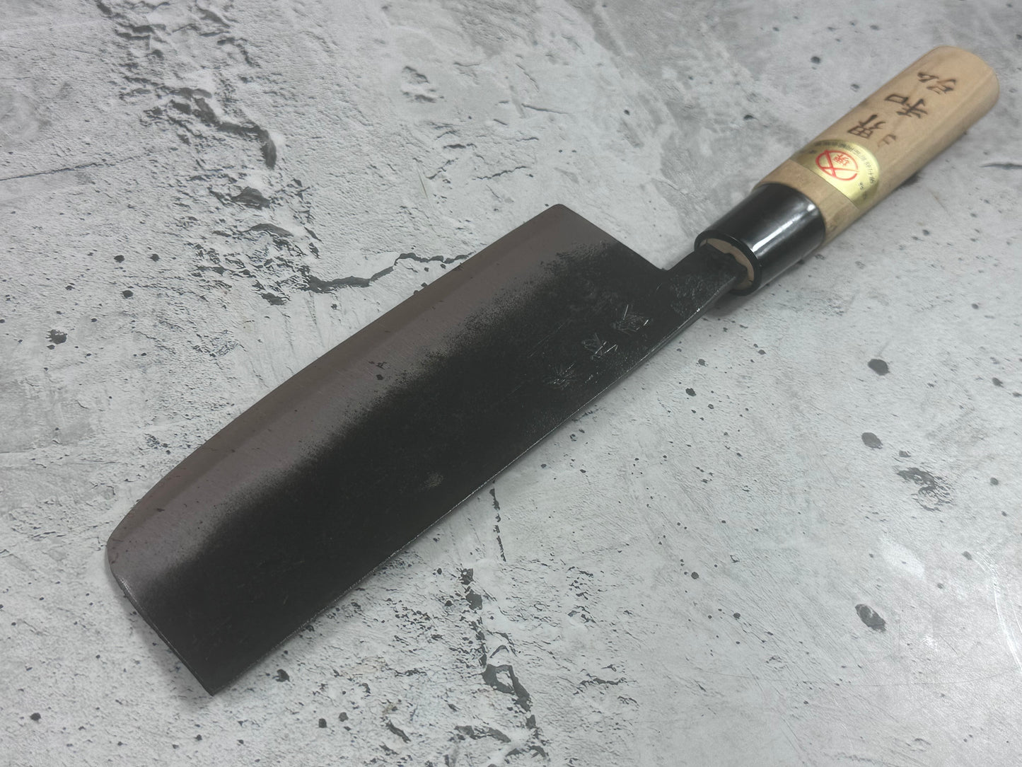 Vintage Nakiri Knife 160mm Carbon Steel Made in Japan 2026