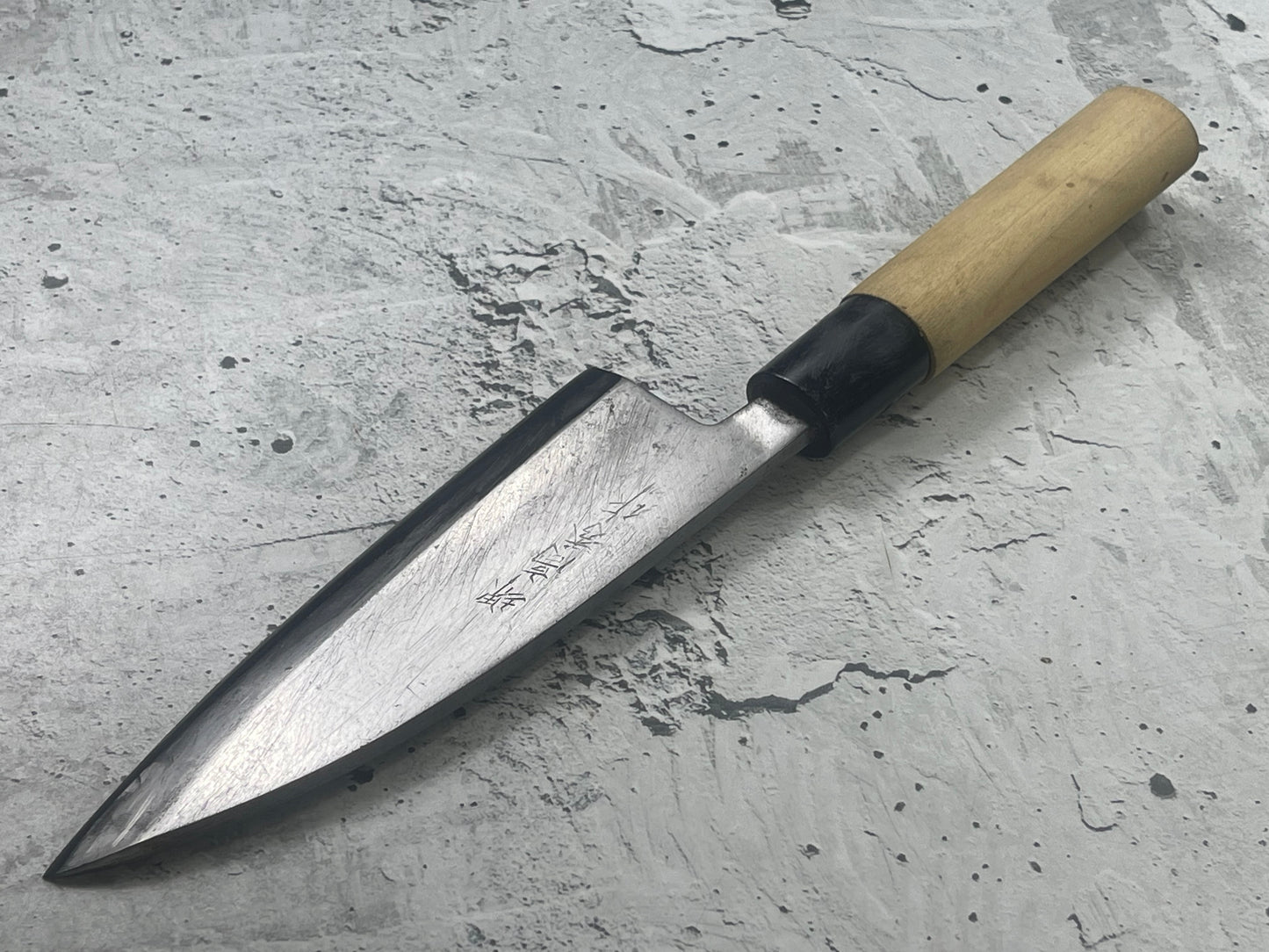 Vintage Japanese Deba Knife 150mm Made in Japan 🇯🇵 Carbon Steel 1752