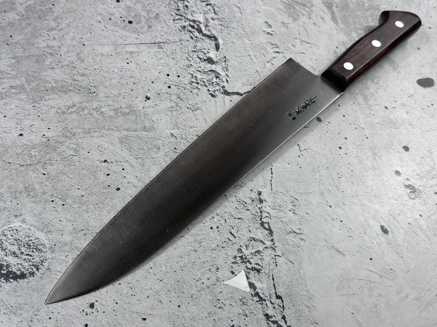 Vintage Hisashige Saku Gyuto Knife 270mm Carbon Steel Wood Handle 2235