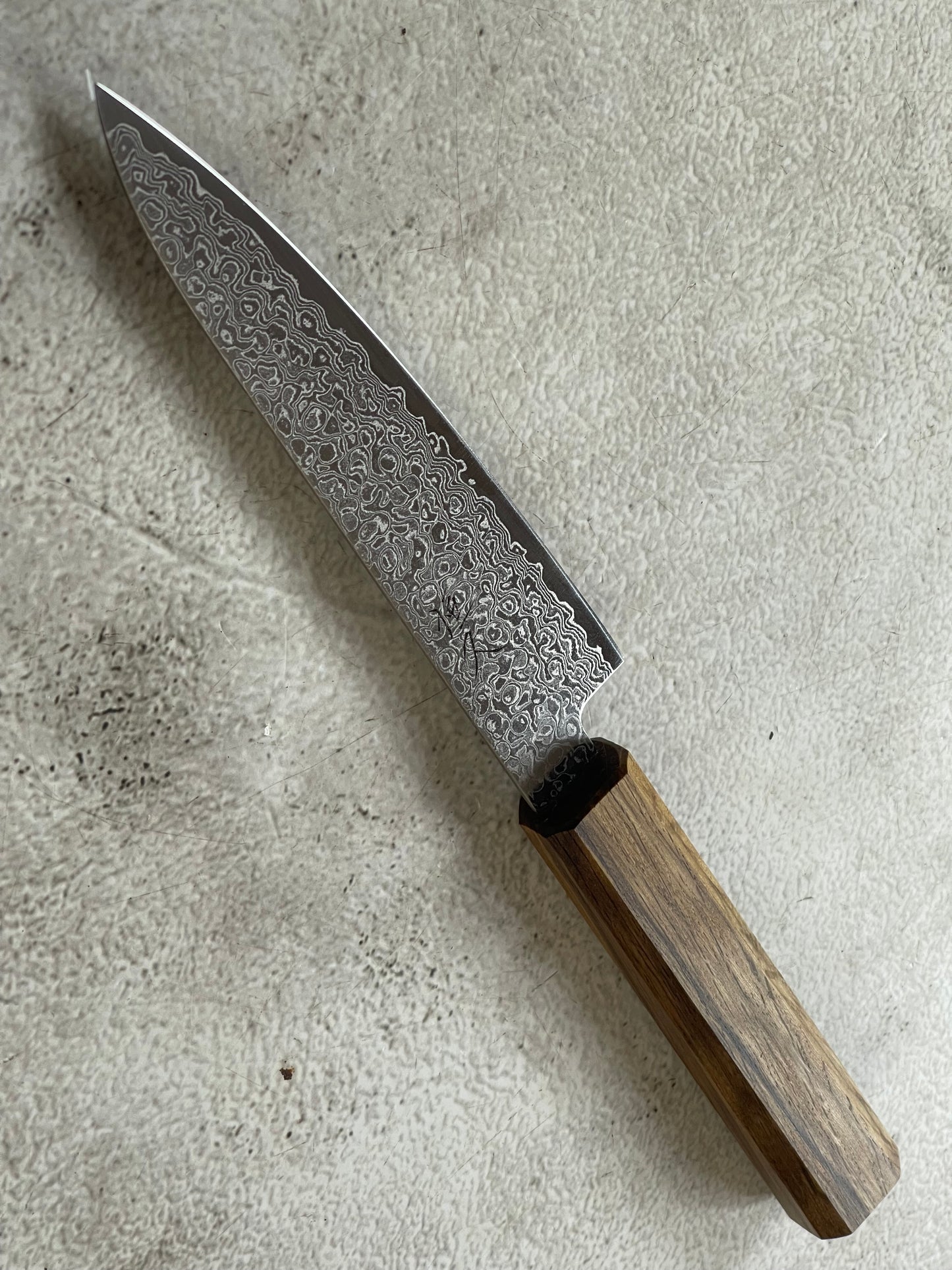 Tsunehisa ZA18 Damascus Petty 135mm Oak Handle Made in Japan 🇯🇵