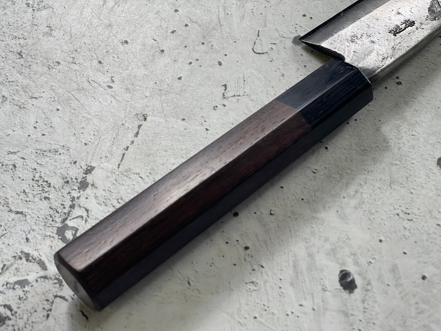 Japanese Knife Set 3x Carbon Steel Rosewood Black Octagon Handle Made In Japan 1538