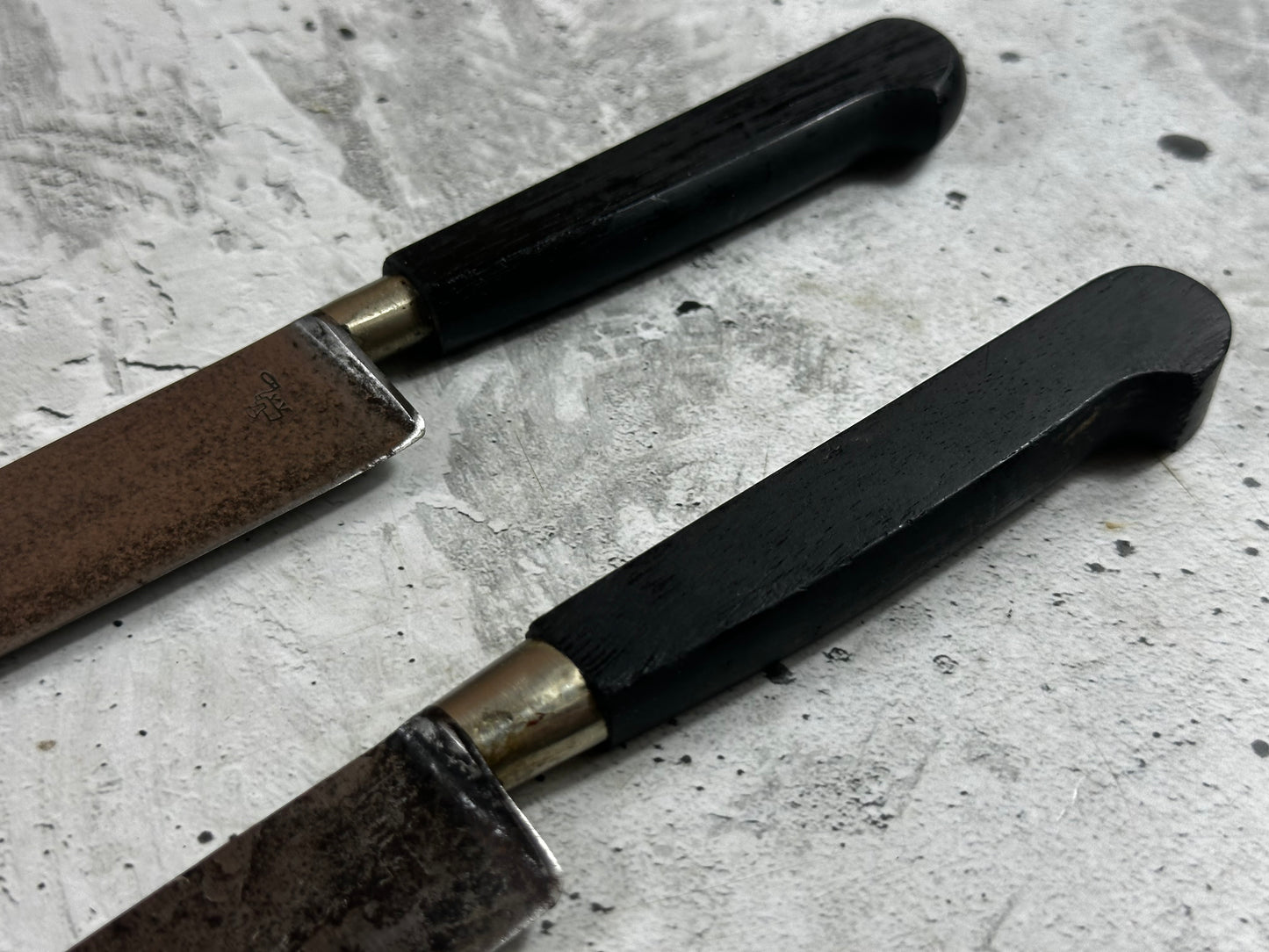 Vintage Nogent Knife  Set 2x Carbon Steel Made in France 🇫🇷 2044