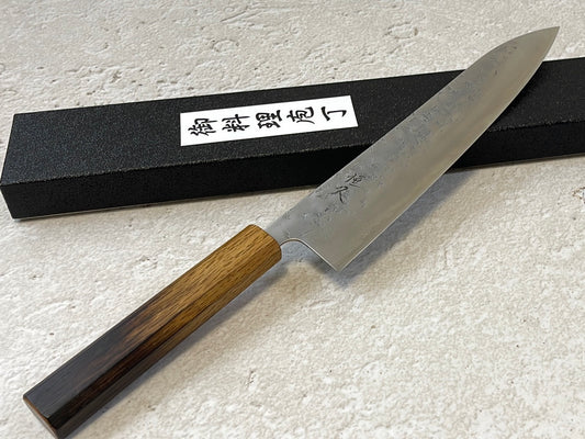 Tsunehisa SLD Washiji KOY Gyuto Knife 240mm - Made in Japan 🇯🇵 Oak Yaki Handle