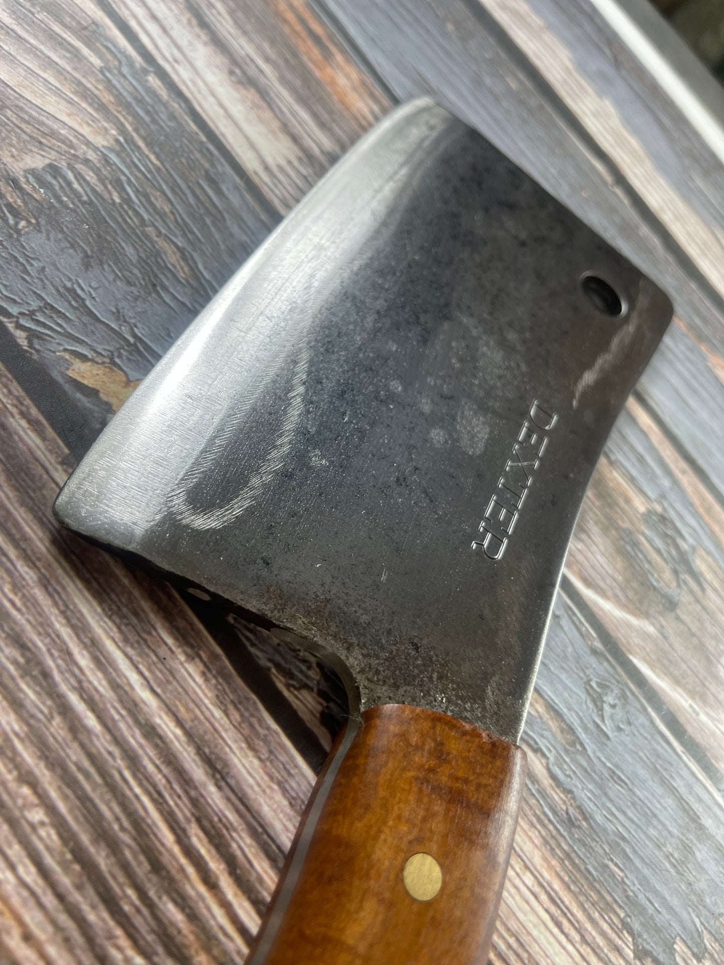 Premium Vintage Dexter Butcher Cleaver Knife 200mm Carbon Steel 🇺🇸