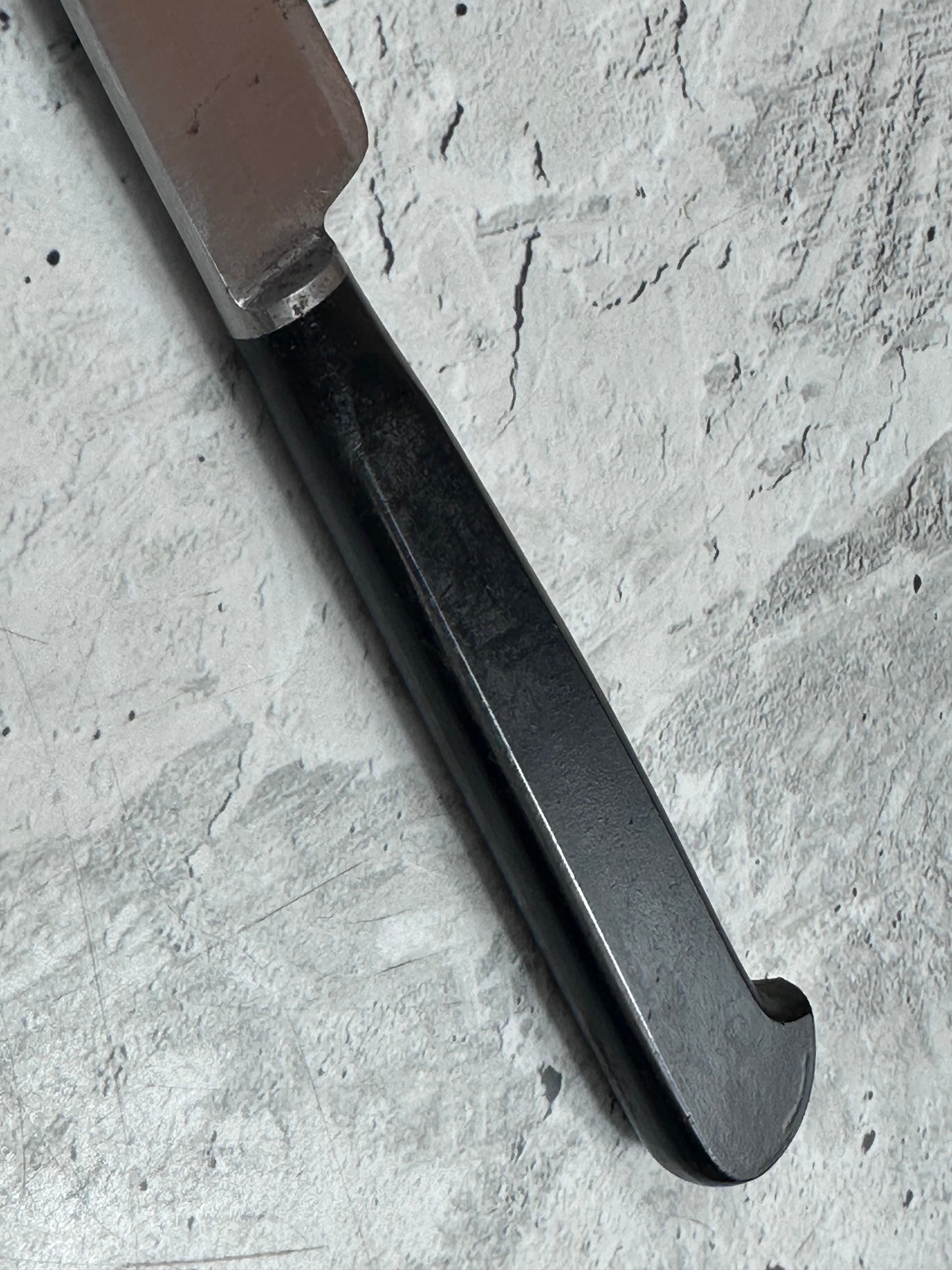 Vintage French Nogent Style Paring Knife 80mm Inox Steel POM Handle 2209