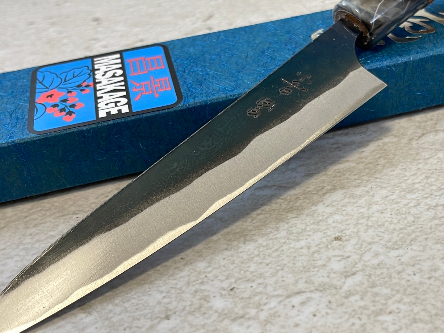 MASAKAGE MIZU Petty 120mm oval Cherry Wood Handle
