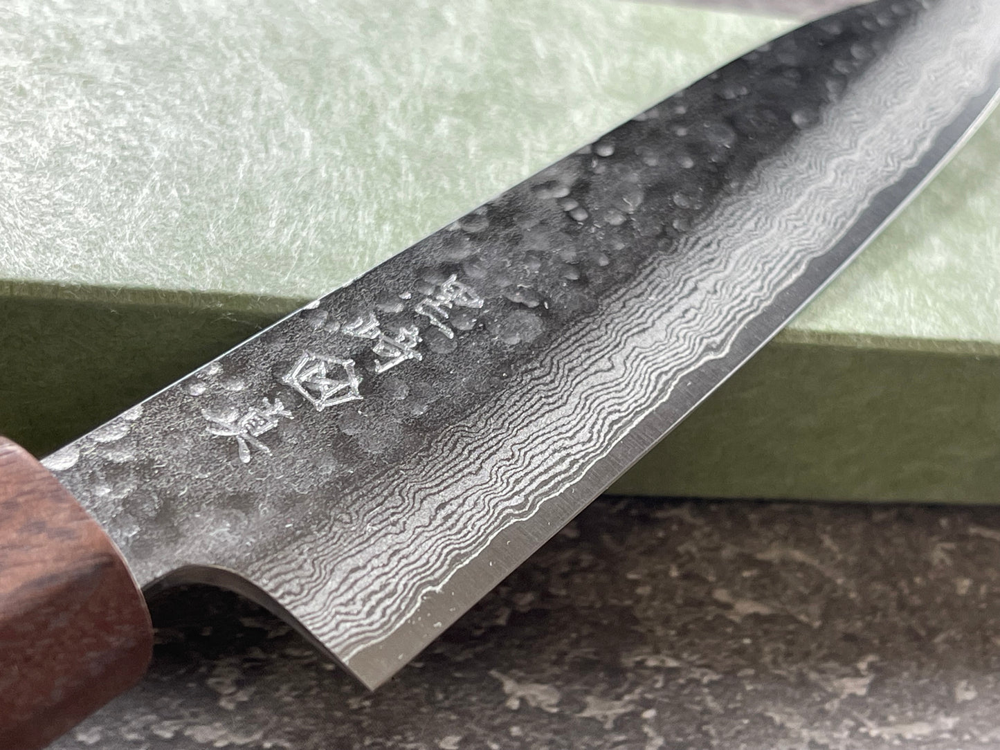 Makoto Kurosaki Damascus Tsuchime Petty 135mm