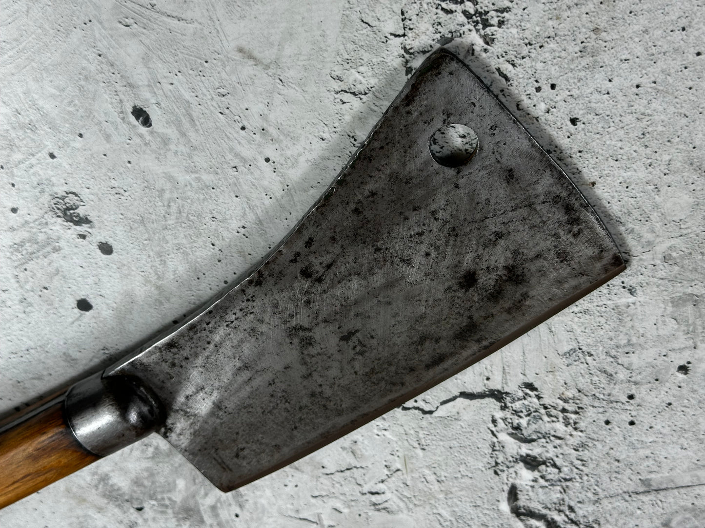 Vintage Foster Bros Butcher Cleaver Knife 180mm  Carbon Steel Blade Made in USA 🇺🇸 1996