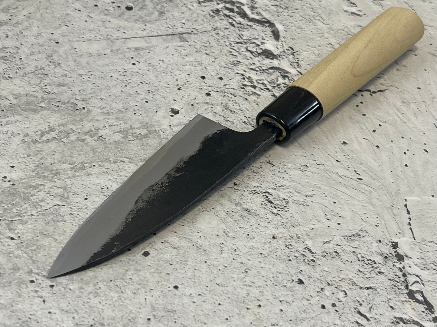 Murata Aogami Kurochi Finish Ko-Bocho Deba Knife 105mm - Made in Japan 🇯🇵