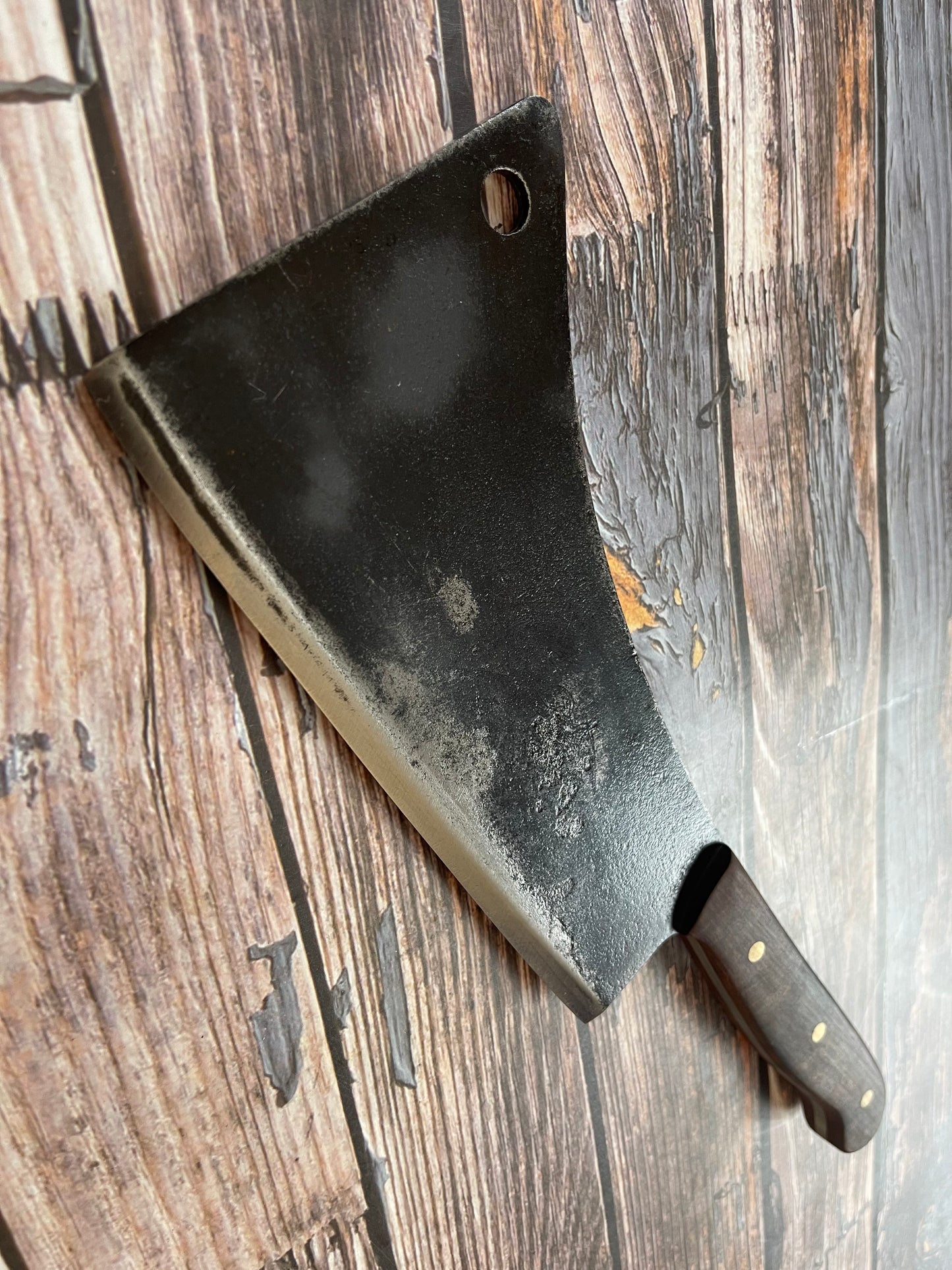 Premium Vintage Butcher Cleaver Knife 200mm Carbon Steel