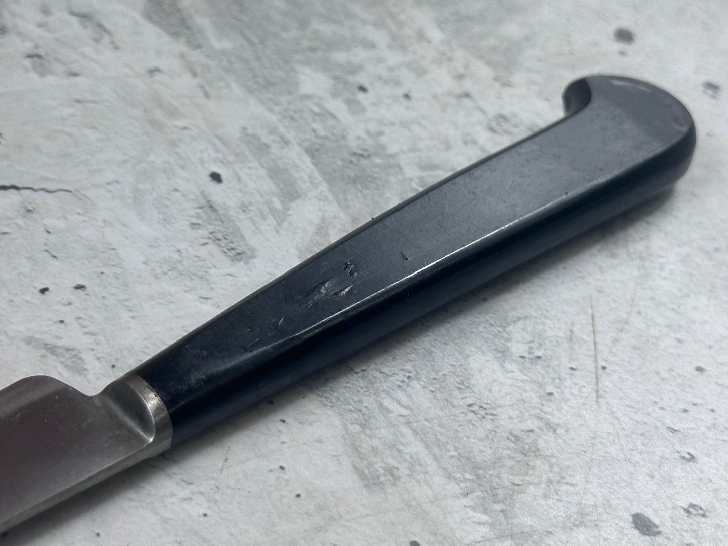 Vintage French Nogent Style Paring Knife 70mm Inox Steel POM Handle 2201