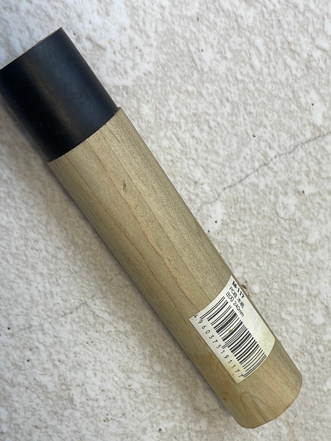 Japanese Tojiro Magnolia Handle with Black Ferrule D Shape