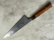 Load image into Gallery viewer, Keskin Migaki Kiritsuke 230mm Amboyna Burl &amp; Buffalo Horn with sheath