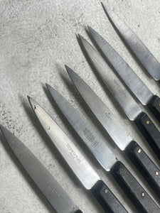 Vintage Sabatier Paring Knife Set 7x Made in France 🇫🇷 1917