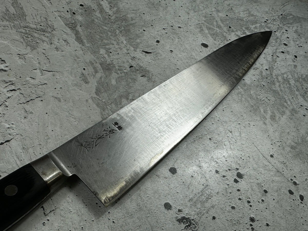 Vintage Toroku Genkōkin Gyuto Knife 270mm Carbon Steel Timber Handle 2274