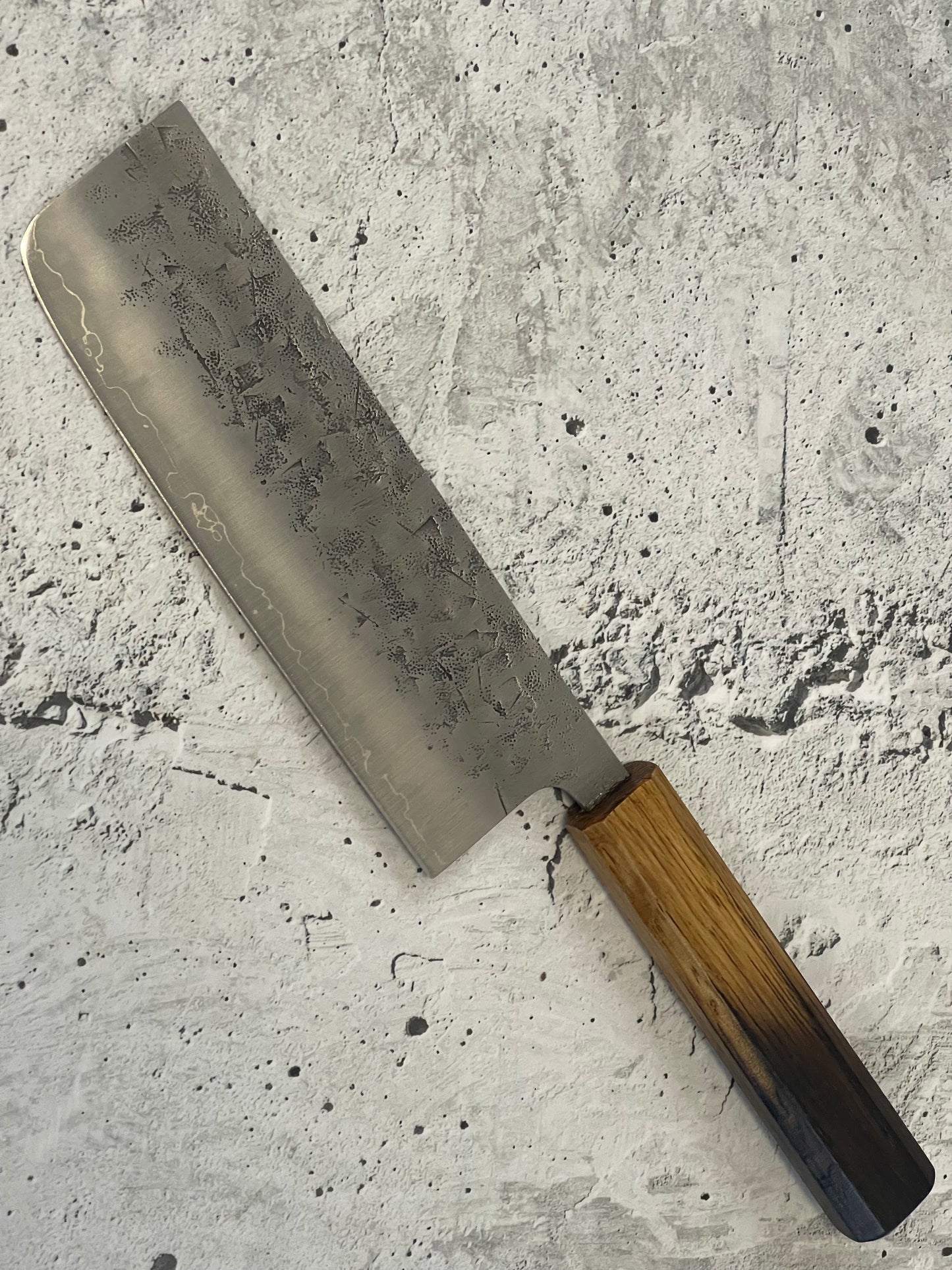 Tsunehisa SLD Washiji KOY Nakiri Knife 170mm - Made in Japan 🇯🇵 Oak Yaki Handle