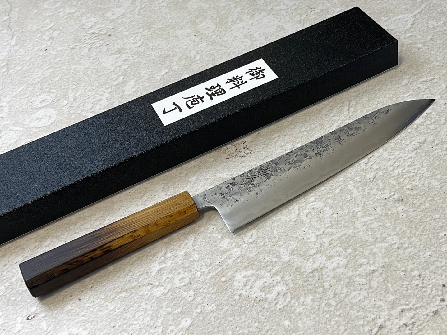 Tsunehisa SLD Washiji KOY Gyuto Knife 210mm - Made in Japan 🇯🇵 Oak Yaki Handle