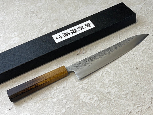 Tsunehisa SLD Washiji KOY Gyuto Knife 210mm - Made in Japan 🇯🇵 Oak Yaki Handle