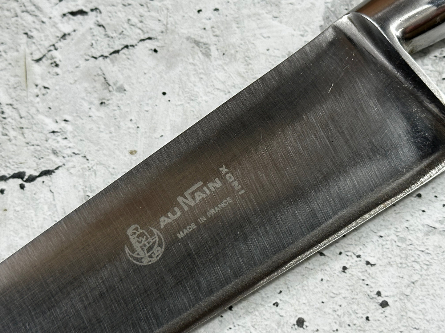 Vintage French Chef Knife 220mm High Carbon Steel Made in France 2035